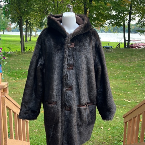 Dressbarn reversible fun coat 2X - Picture 1 of 11